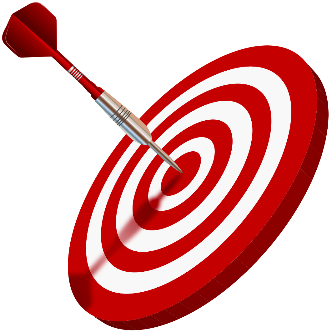 Dart hitting target